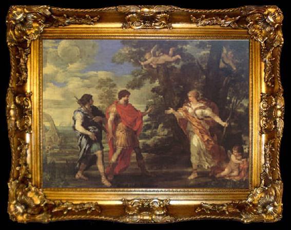 framed  Pietro da Cortona Venus as a Huntress Appears to Aeneas (mk05), ta009-2